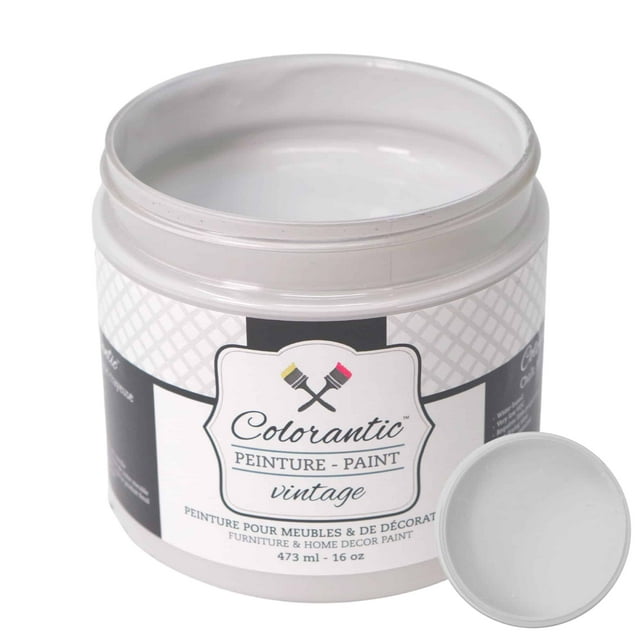 Colorantic | VOLCANO Chalk Paint Based for Furniture DIY - MEDIUM GREY GRAY - 16 oz