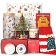 thumbnail image 1 of Regalos de Navidad para Mujeres 2025, Cesta de Regalo de Navidad &Uacute;nica para Amiga de Trabajo, Profesora, Empleada, Hermana, Mejor Amiga, Mam&aacute;, Esposa, Set de Caja de Regalo de Na, 1 of 7
