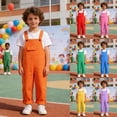 thumbnail image 3 of Rompers for Girls Soft Solid Sleeveless Square Neck Girls Simple Stage Performance Jumpsuit Daily Art Event Outfit, 3 of 5