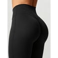 thumbnail image 5 of DENTOYOU Women's Flared Yoga Leggings High Waist Flared Pants Butt Lifting Daily Fitness Sports Leggings Black XL, 5 of 6