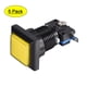 thumbnail image 1 of Botón de juego 34x34 cuadrado 12V interruptor de botón iluminado LED con microswitch para juegos de video de arcade amarillo 5 piezas, 1 of 5