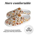 thumbnail image 6 of Goofa Thanksgiving with Food Print Womens Mens Cotton Lightweight House Slippers , Washable Home Slippers,Indoor Comfy Bedroom Cozy Slippers-39/40, 6 of 7