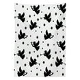 thumbnail image 3 of Ambesonne Holiday Tablecloth Rectangular Table Cover, Monochrome Xmas Vibes Art, 60"x90", White and Black, 3 of 4