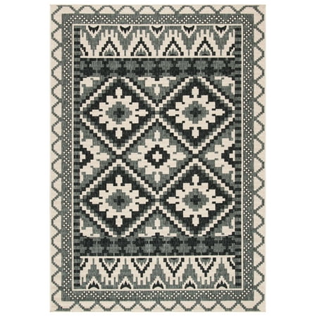 UPC: 0889048741539 | SAFAVIEH Veranda Johann Southwestern Indoor/Outdoor Area Rug  9  x 12   Beige/Grey
