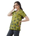 thumbnail image 3 of Moomaya Chemise Tunique Style Enveloppant pour Femmes en Coton Décontracté Col Classique Boutonné, 3 of 6