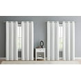 thumbnail image 2 of VCNY Home Jordan 4-Piece Solid Grommet Blackout Curtain Set, White, 38" x 84", 2 of 2