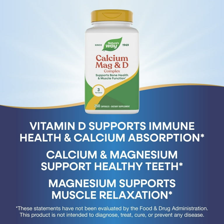 Nature's Way - Calcium Mag & D Complex - 250 Capsules