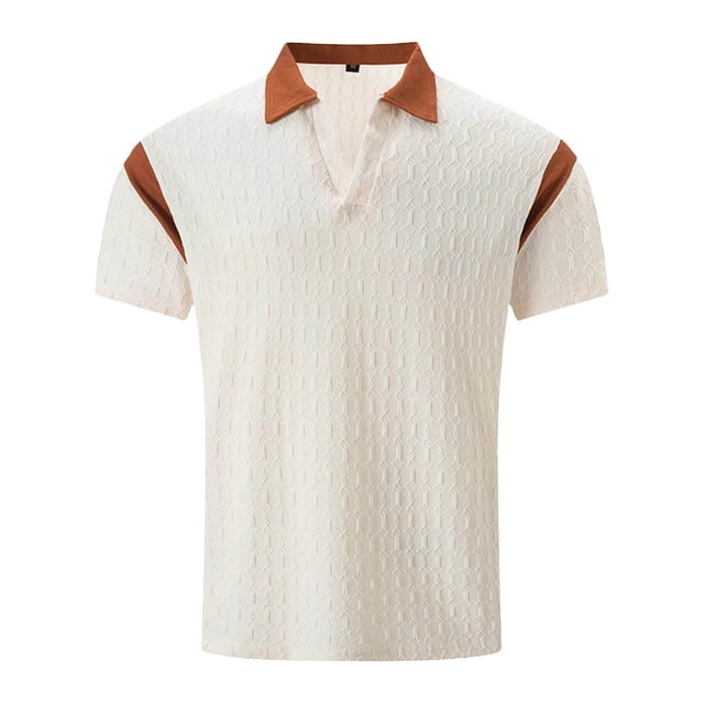 WEAIXIMIUNG T Shirts for Men Big and Tall Men's Top Fashionable Solid Color Loose Fit