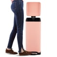 thumbnail image 3 of happimess Betty Retro 8-Gallon Step-Open Trash Can, Flamingo Pink, HPM1007J, 3 of 10