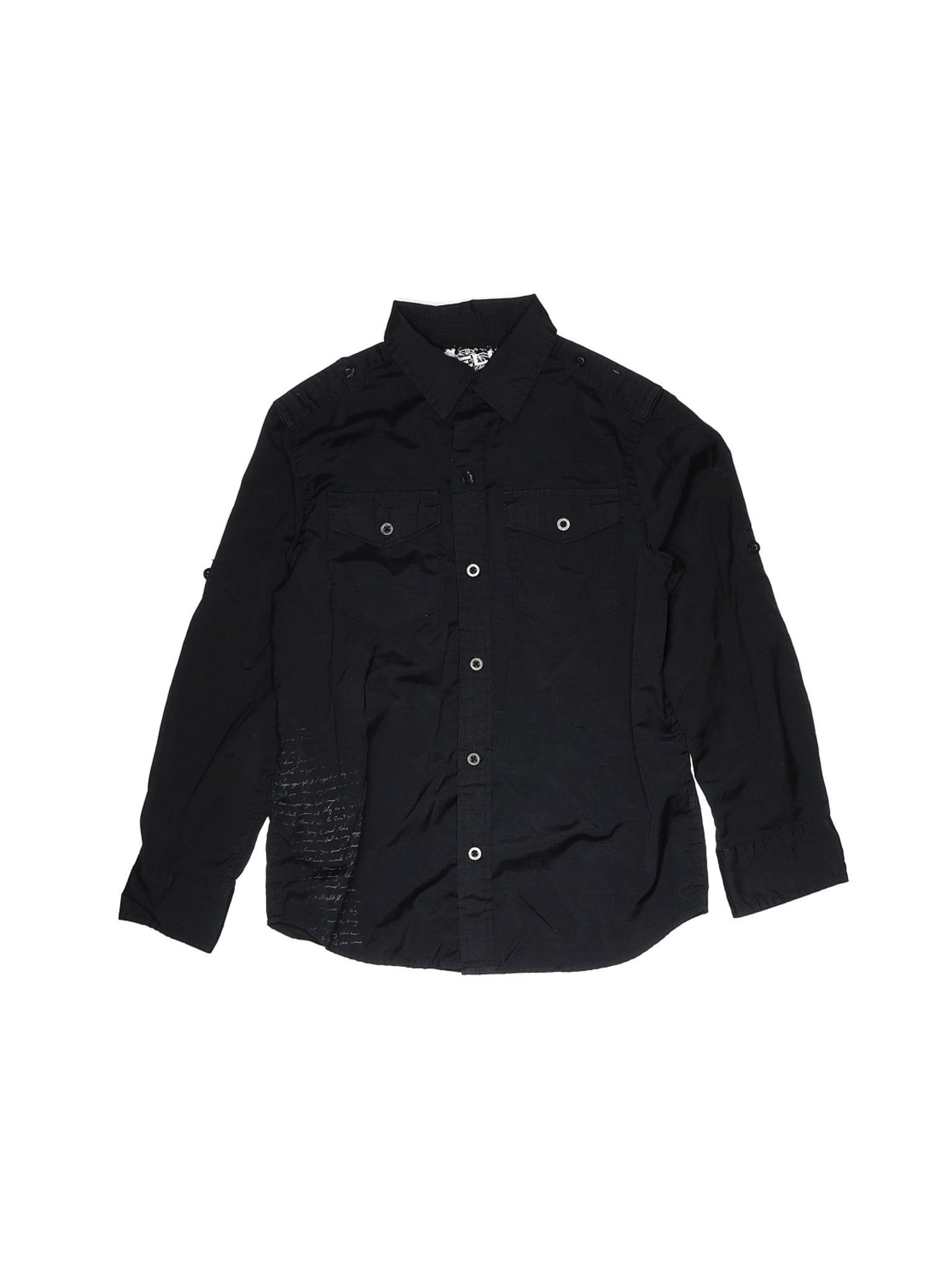 Long Sleeve Button-Down Shirt - Walmart 