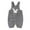Grey, variant on Toddler Boy Easter Outfit Bunny Baby Boy Easter Romper Sleeveless Overalls Suspender Trousers Sleeveless Cute Crewneck Onesie 3-6 Months