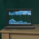 thumbnail image 5 of Adorno de pintura de arena que fluye de vidrio 3d, decoración del hogar, decoración moderna para el hogar, regalos de adorno, 5 of 5
