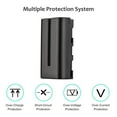 thumbnail image 3 of NP-F550/ NP-F570 Camera Battery and Charger Kit 1PC 7.2V 2600mAh Large Rechargeable Battery with USB, 3 of 8