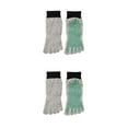 thumbnail image 3 of Redempat Feet In Style Cut Resistant Socks For Outdoor Adventures Five Toe Separation Is Gray green Black bin 2Set, 3 of 6