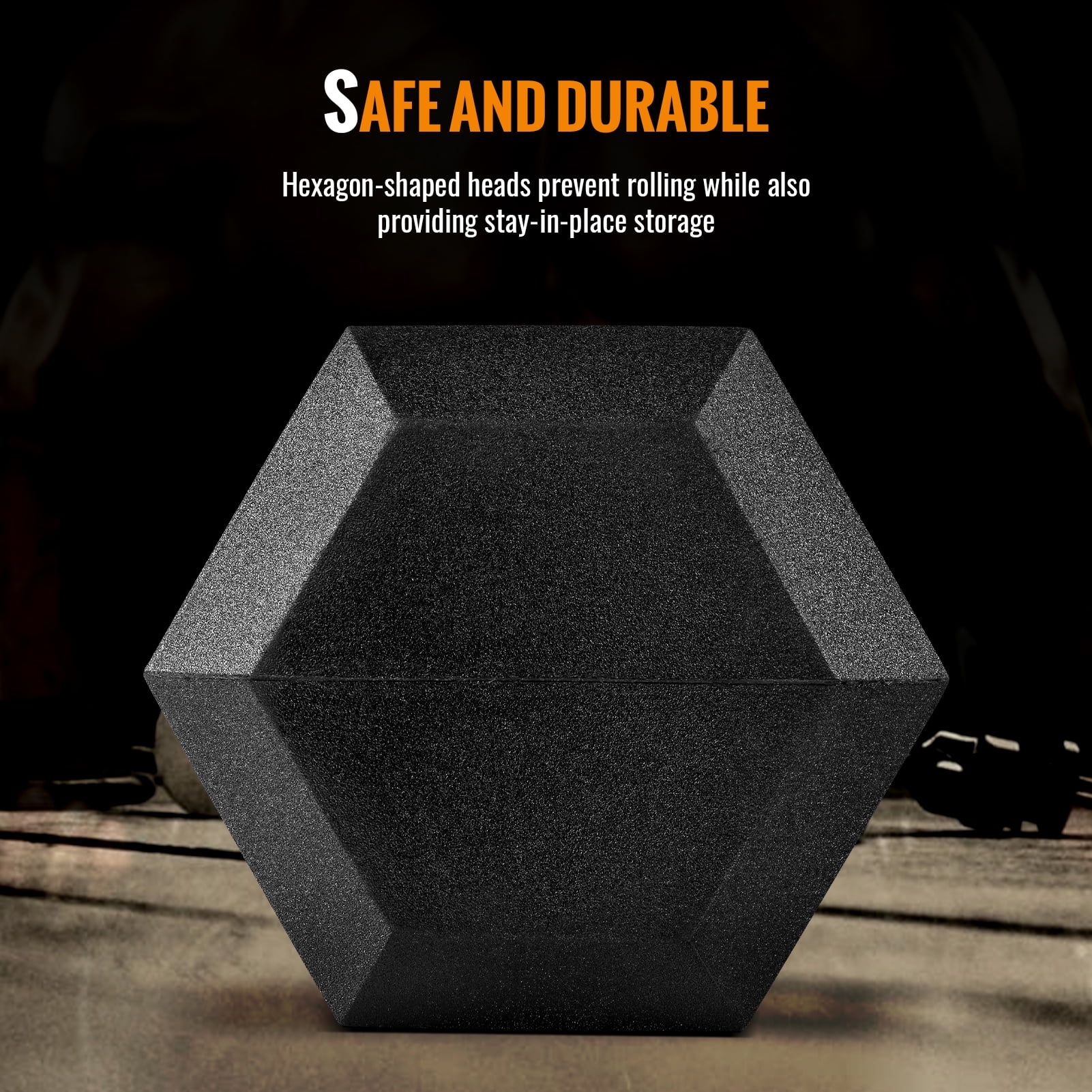 S.Y. Home&Outdoor Dumbbells Weight Rubber Encased Hex Dumbbell for Sports and Fitness in Single Pack