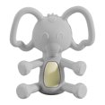 thumbnail image 1 of Mordedor con forma de elefante para bebé, juguete para la dentición, chupete de silicona para masticar, juguete para bebés que hacen un sonido divertido, 1 of 7