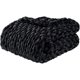 thumbnail image 1 of Cooling knitted weight blanket, handmade chunky knitted weight blanket Black, 1 of 5