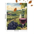 thumbnail image 3 of Vintage Vineyard Wine Glass Canvas Wall Art， Perfect for Living Room， Dining Room， Kitchen， Bedroom， and Office Decor, 3 of 8