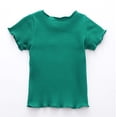 thumbnail image 4 of Shadoumai Toddler Girl Tops 3t Letter Print Round Neck Shirt Short Sleeve T Shirt Top Loose Fit Funny Tees Multicolor Shirts for Kids, 4 of 9