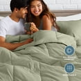 thumbnail image 5 of Bare Home Down Alternative Comforter Set - 3-Pieces - All Seasons - Oversized Queen, Sage, 5 of 10