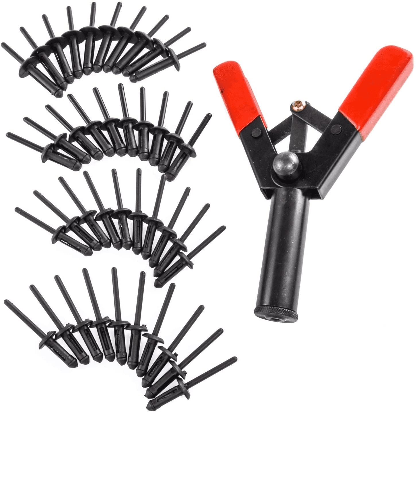 Poly Rivet Gun Set 41Piece Includes Rivet Tool and 40 Rivets