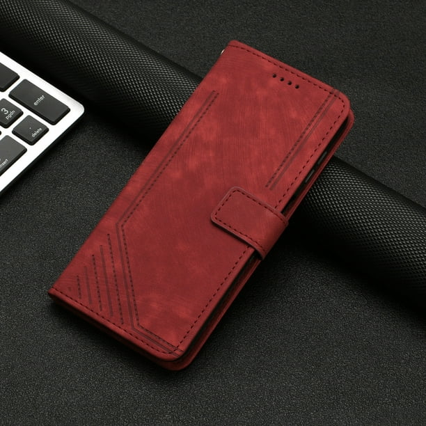 Solid Color Leather Flip Cover Phone Case With Card Slot Bracket For Motorola Moto G Stylus 2022,G Stylus 5G 2021,G Power 2022,G 2022,G Pure,G72,G62,G52,G51,G42,G41,G31,G22,Edge 2022,Edge 30,Edge 30 N