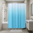 thumbnail image 6 of Gradient Pattern Bathroom Shower Curtain with 12 Reinforced Metal Hooks Elegant Modern Decor Heavyweight Polyester Fabric Easy Care Machine Washable Water Resistant for Bath Decor, 6 of 6