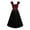 Red, variant on Elegant Corset Dress for Women Style Sleeveless Midi Dress with Pockets for Summer and Formal Occasions
