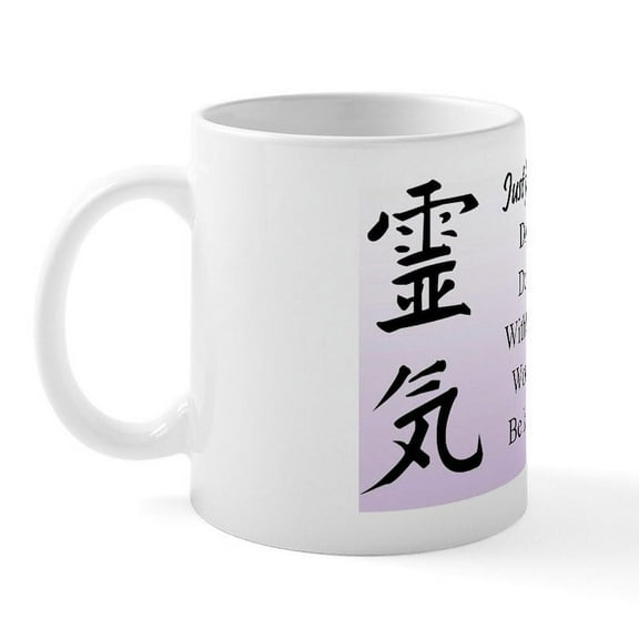 CafePress - Reiki_Precepts Mug - 11 oz Ceramic Mug - Novelty Coffee Tea Cup