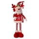 thumbnail image 1 of Muñeca navideña estirable Muñeca navideña de piernas largas, Muñeca navideña de pie con alce, 1 of 9