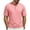 Pink, variant on Lmueinov Men's Ribbed Henley Short Sleeve T Shirts, Casual Loose Fit Button Placket Solid Color Tops, Versatile Daily Wear Shirts S-3XL