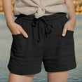 thumbnail image 2 of ZACPNCV Girls Casual Shorts Kids Summer Elastic Waist Shorts Black 12-13 Years, 2 of 9
