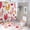 style-721, variant on Colorful Cute Valentines Chicken Hearts 4 Piece Decor Shower Curtains Sets Rug Toilet Lid Cover And Non-Slip U Shape Mat Cute Rooster Chickens Waterproof Shower Curtain for Bathtub Decor