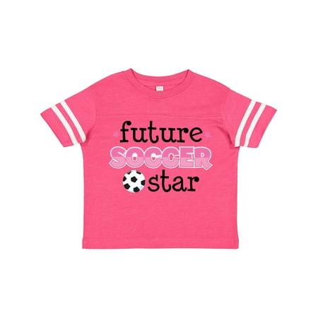 

Inktastic Future Soccer Star Girls Gift Toddler Toddler Girl T-Shirt
