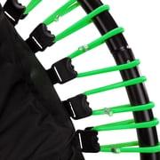 LEAPS & REBOUNDS 40 Mini Fitness Trampoline & Rebounder for Adults, Green