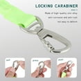 thumbnail image 4 of Correa para perro elástica, cinturón de seguridad sin tirones, resistente, amortiguador para perros pequeños, medianos y grandes (verde) Clip para cinturón de seguridad tipo D, 4 of 5