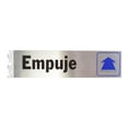thumbnail image 1 of Letrero Para Puerta Empuje Aluminio 20.3X5.1 Cm, 1 of 3