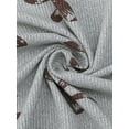 thumbnail image 5 of Womens Cami Pajama Set Tank Top Long Pants Long Sleeve Cardigan 3 Piece Loungewear Sets XS Gray and Brown Bow, 5 of 5