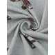 thumbnail image 5 of Conjunto de pijama de mujer de tres piezas: top de tirantes, pantalones largos y cárdigan de manga larga en gris y marrón con lazo, talla XS, 5 of 5