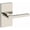 Polished Nickel (Lifetime), variant on Baldwin Reserve Square Lever - 5" Rose, Privacy, Satin Brass (Lifetime)