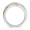 thumbnail image 2 of Auriga Fine Jewelry 14K Two-tone Gold 7-Stone 1/4 carat Men's Diamond Ring Size 10, 2 of 4