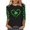 B17 Black summer tops for women clearance under $5, variant on Cagogo Ladies Loose Fitting St Patricks Day Tshirts Shirts Summer Basic Tops 3/4 Length Sleeve Irish Shamrock Clover Lucky Green Crewneck T Shirts Going Out White Blouses Clothes