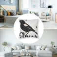 thumbnail image 3 of Sparrow Black and White Animal Throw Pillow Sleeping Sofa Cushion Cover, 3 of 7