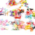 thumbnail image 2 of Lazos navideños para horquillas hechas a mano, lazos coloridos para decoración de ropa de niños, manualidades, 50 piezas, c3522, 2 of 4