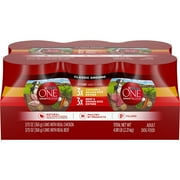 Purina ONE Natural Pate Wet Dog Food Variety pk., SmartBlend Chicken Entree and Beef Entree - (6) 13 oz. Cans
