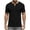 Black, variant on Men's Casual Henley Shirts Fashion Man Solid Color Button Short Sleeve Blouses Shirts Pullover Black L