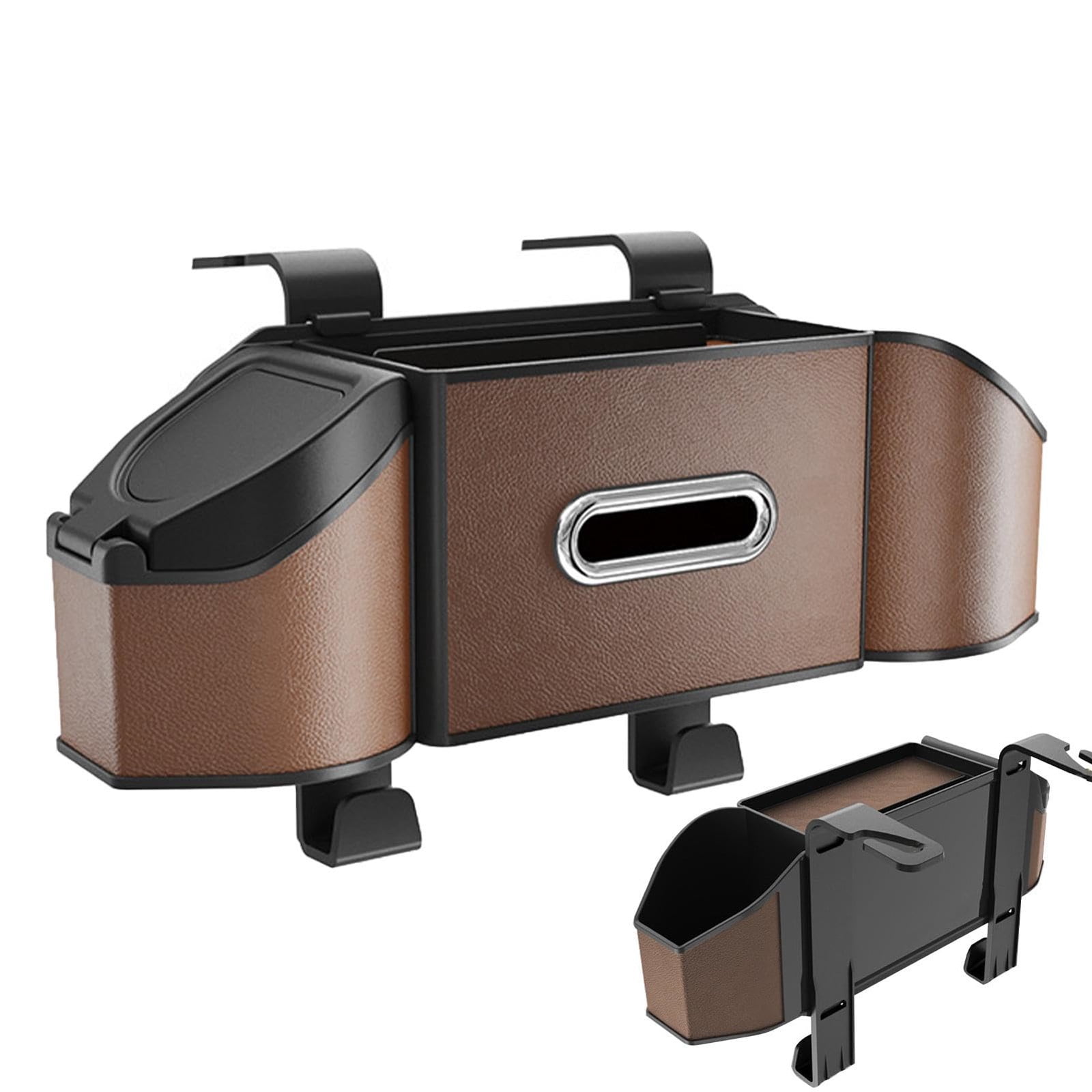 Car Interior Accessories Car Seat Back Organizer Storage Solution for Back Seat PU Leather Multipurpose Vehicle Organizer Utility Pocket Space