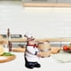 thumbnail image 5 of Figura de chef con porta palillos, coleccionable, arte, artesanía, escultura, adorno, novedad Cocinero, 5 of 8