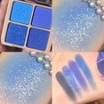 thumbnail image 2 of Fiudx Set de Maquillaje de 4 Sombras de Ojos de Color Nude, Paleta de Sombras de Ojos Mate Nude, Sombras de Ojos Brillantes con Brillo, Tonos Naturales Cálidos., 2 of 2