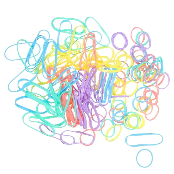 Little Rubber Bands for Hair Ties Tpu Disposable Thin Elastic Women's Rope Macaron